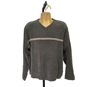 Vintage American Eagle Outfitters Sweater Mens XL Olive Green V Neck Pullover